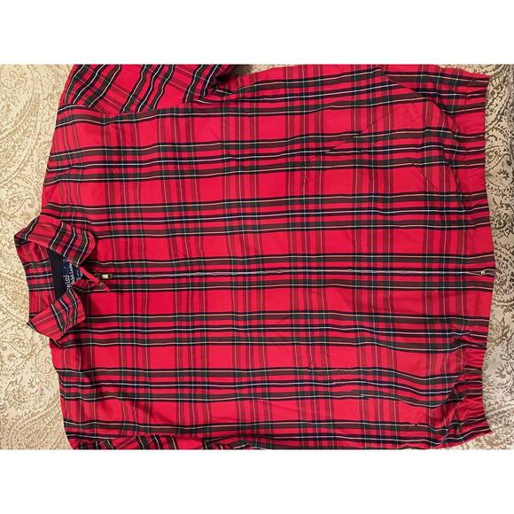 Ralph Lauren Other - Polo Ralph Lauren red tartan fleece-lined jacket L